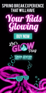 Glow advert Union Station